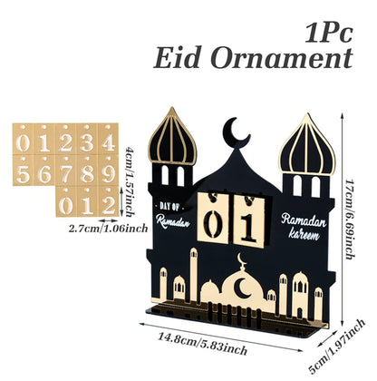 Ramadan Countdown Calendar – Eid Mubarak Home Decoration Ornament