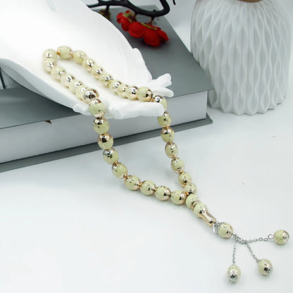 Muslim Prayer Beads Tasbih – 33 Beads with Tassel, 7 Colors