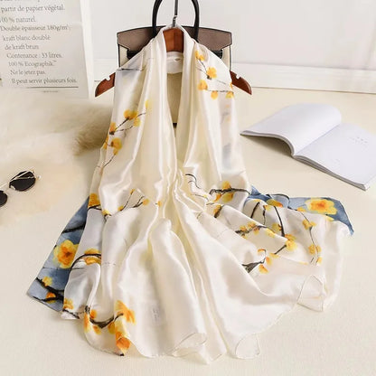 Printed Polyester Hijab Scarf & Shawl - 180x90cm Women's Wrap