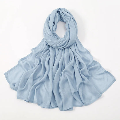 Women's Plain Modal Hijab Scarf – Lightweight Everyday Headscarf