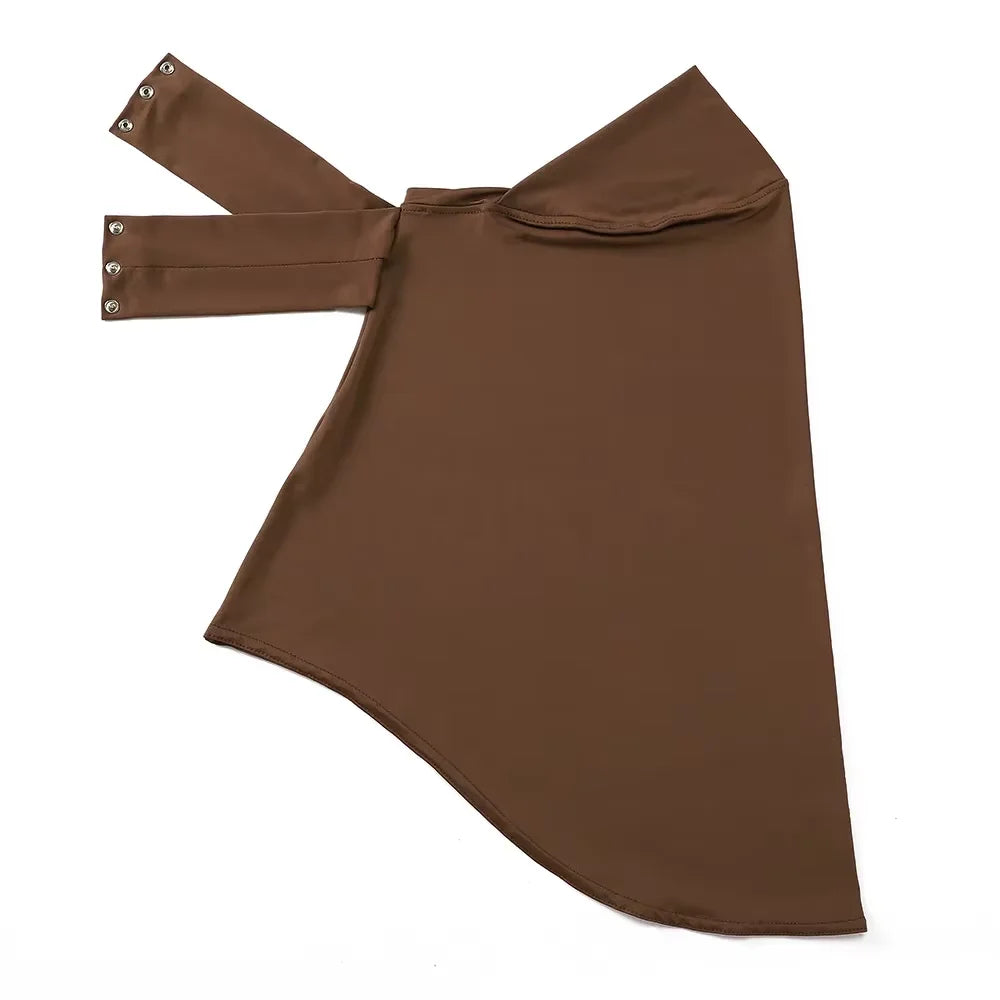 Instant Jersey Hijab Undercap – Full Cover Snap Fastener Head Wrap (16 Colors)