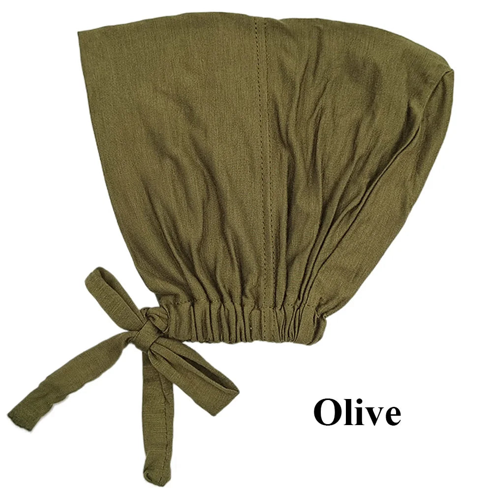 Soft Modal Inner Hijab Cap – Islamic Underscarf Bonnet (24 Colors)