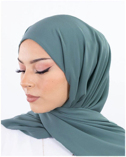 Women's Pin-Free Instant Chiffon Hijab – 72×175cm, 8 Colors