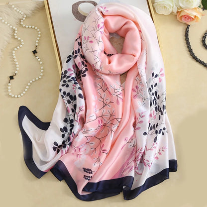 Printed Polyester Hijab Scarf & Shawl - 180x90cm Women's Wrap