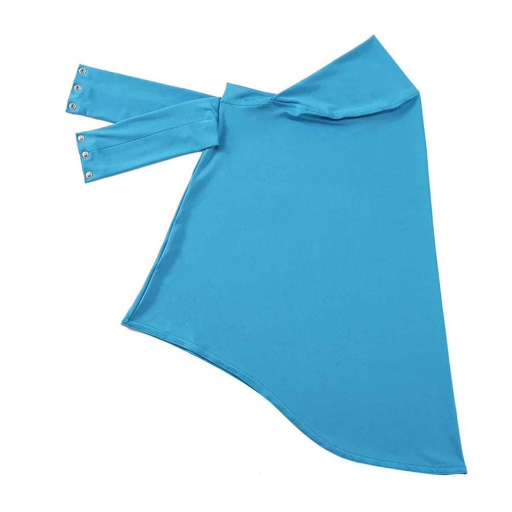 Instant Jersey Hijab Undercap – Full Cover Snap Fastener Head Wrap (16 Colors)