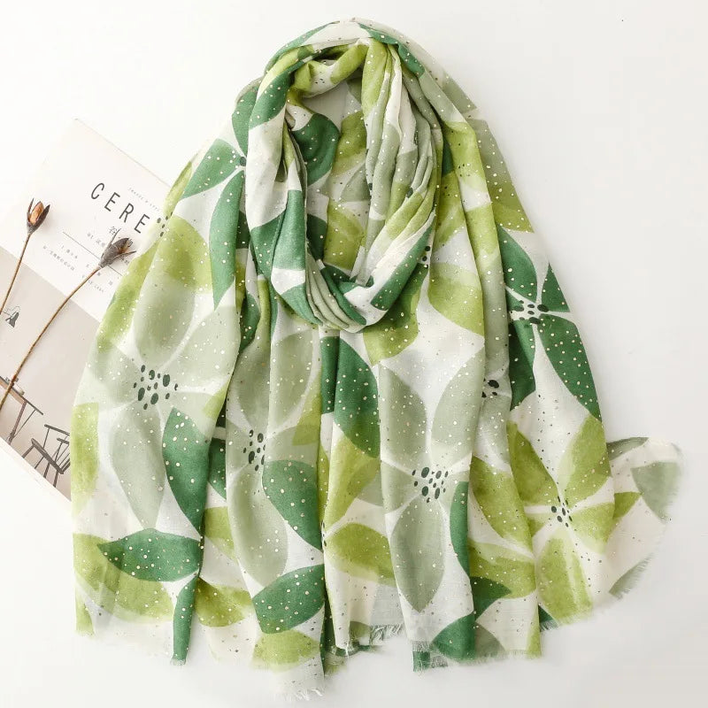 Printed Tassel Hijab Scarf & Shawl for Women | 88×180cm Bohemian Wrap | 60 Designs