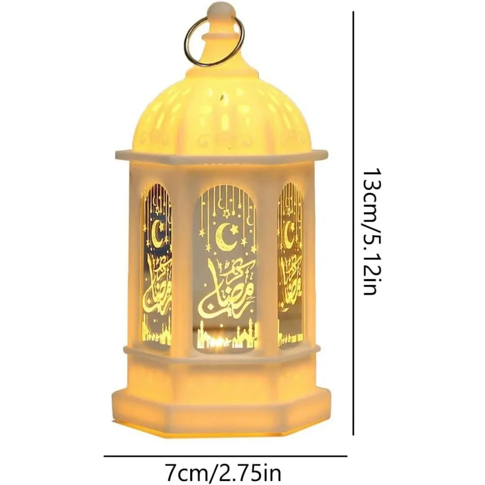 Eid Mubarak LED Lantern - Ramadan Decorative Night Light