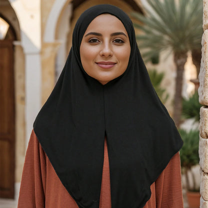 Women's Loop Instant Hijab – Stretch Jersey Cotton Triangle Scarf