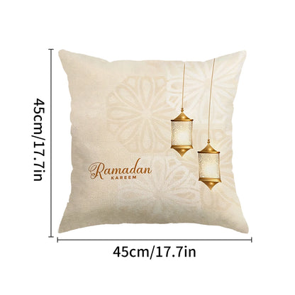 Ramadan & Eid Islamic Cushion Cover – Muslim Decorative Sofa Pillowcase | 8 Designs