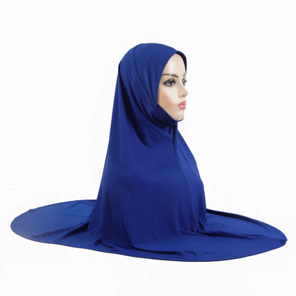 Women's Amira Pull-On Hijab with Chin Part – XL Jersey Inner Scarf