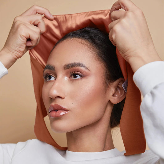 Satin Hijab Undercap with Tie | Double Layer Inner Cap Bonnet for Women | 15 Colors