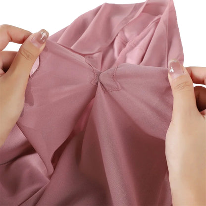 Magnetic Chiffon Hijab with Built-In Magnets & Undercap – Solid Color Easy Wear (18 Colors)