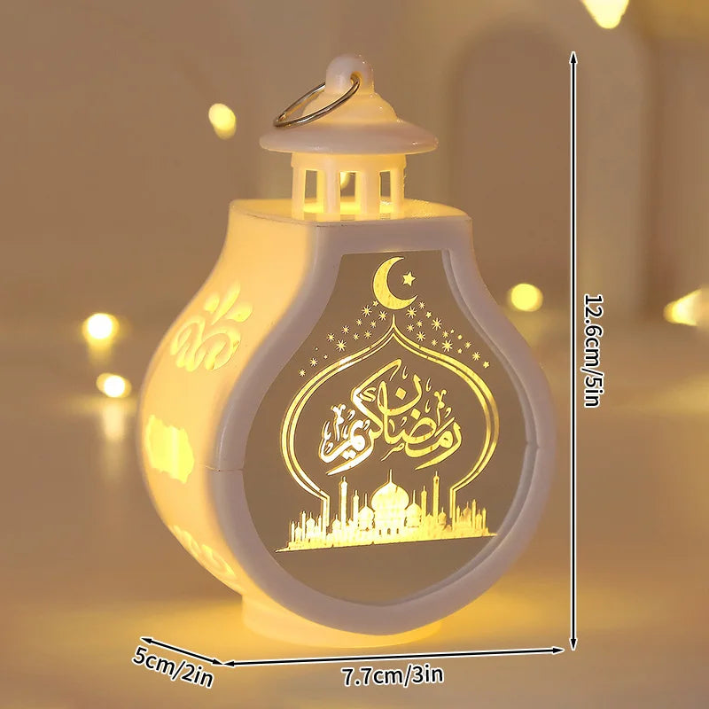 Ramadan LED Candle Lantern – Islamic Flameless Night Light for Eid & Home Decor | 9 Designs
