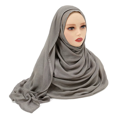 Women's Plain Modal Hijab Scarf – Lightweight Everyday Headscarf