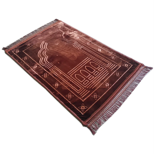 Thick Islamic Prayer Mat – Large 80×120cm Sajadah Janamaz Carpet | 6 Colors