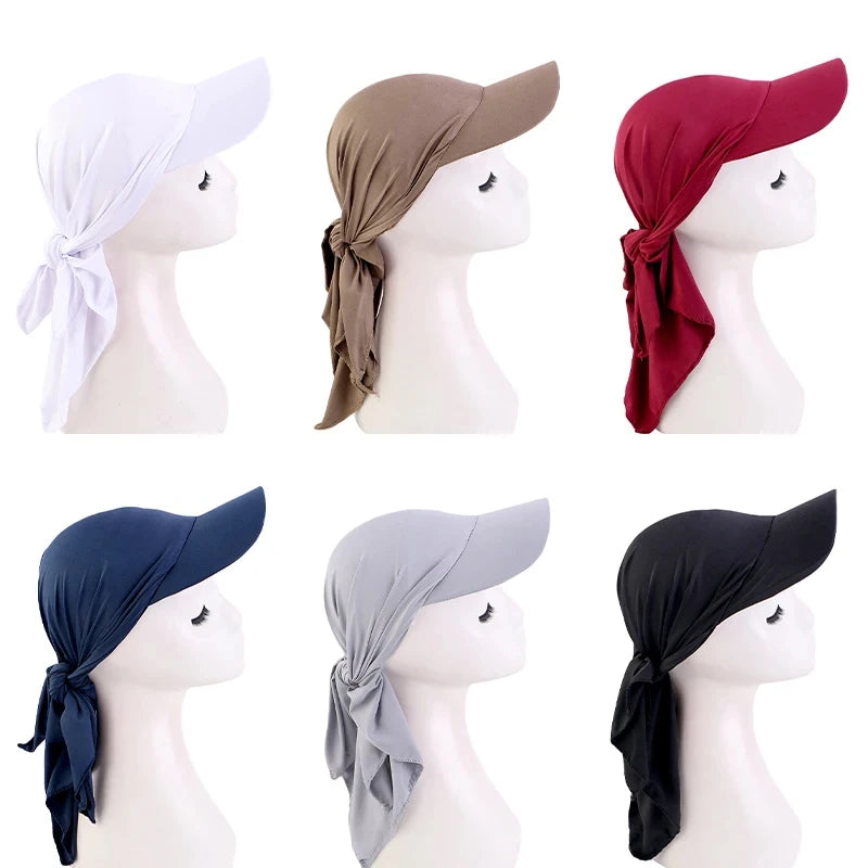 Women's Instant Hijab Cap – Slip-On Turban Bonnet