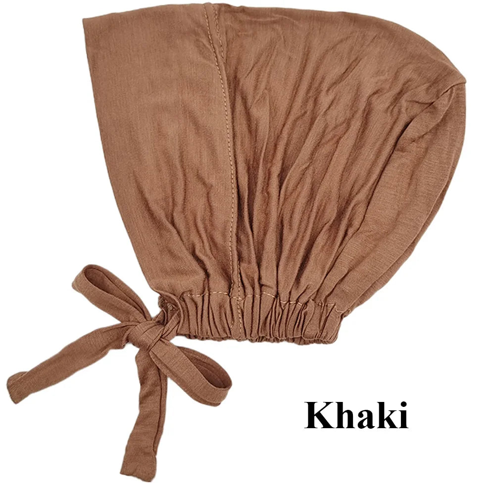 Soft Modal Inner Hijab Cap – Islamic Underscarf Bonnet (24 Colors)