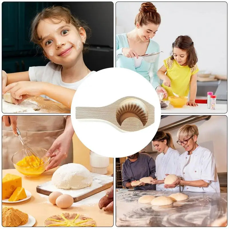 Wooden Mooncake & Eid Cookie Mold – Embossing Stamp for Baking & Gifting