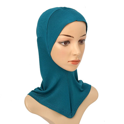 Women's Full-Cover Ninja Underscarf Bonnet – High-Stretch Cotton Jersey, 28 Colors