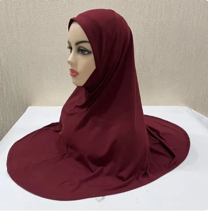 Women's Instant Hijab Scarf – Lightweight Linen Jersey Head Wrap, 13 Colors