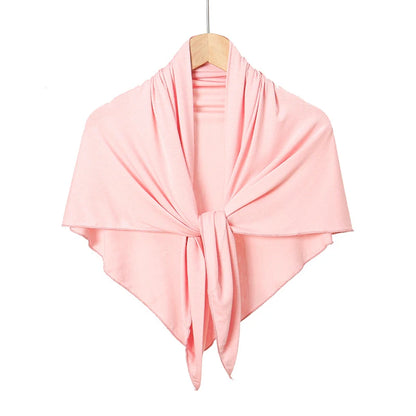 Jersey Triangle Hijab Scarf – Soft Solid Color Shawl & Head Wrap (Single & 2-Piece Sets)