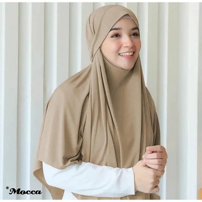 Instant Khimar Hijab & Turban for Women | Plain Two-Piece Headwrap | 9 Colors