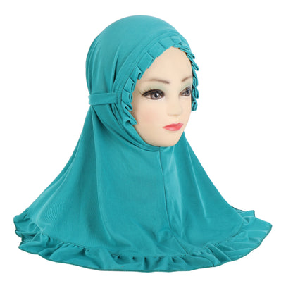 Girls Pull-On Amira Hijab – Ages 3–6, Soft Stretch Jersey, 11 Colors