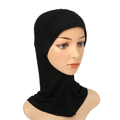 Women's Full-Cover Ninja Underscarf Bonnet – High-Stretch Cotton Jersey, 28 Colors