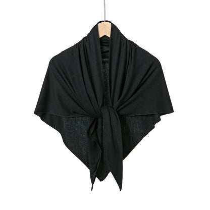 Jersey Triangle Hijab Scarf – Soft Solid Color Shawl & Head Wrap (Single & 2-Piece Sets)
