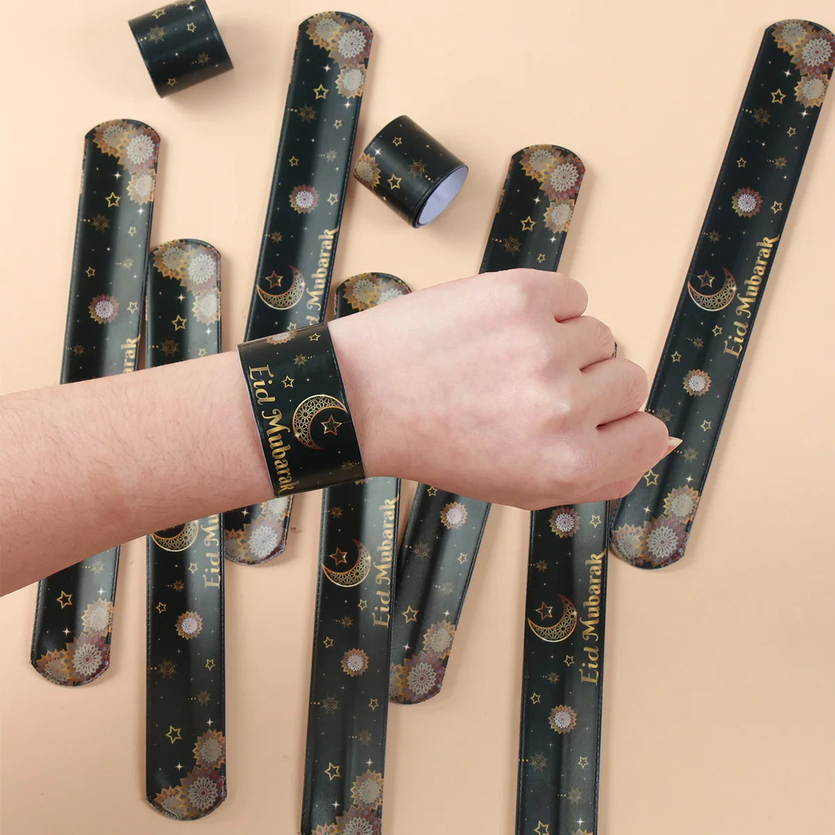 Eid Mubarak Slap Bracelet – Islamic Party Favor & Kids Gift