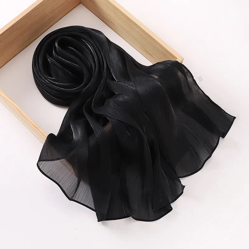 Premium Chiffon Hijab Scarf for Women | Soft Long Veil & Shawl | 20 Colors