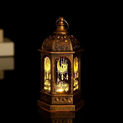 Eid Mubarak LED Lantern - Ramadan Decorative Night Light