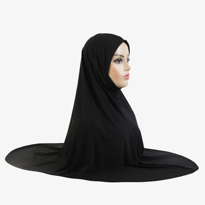 Women's Amira Pull-On Hijab with Chin Part – XL Jersey Inner Scarf