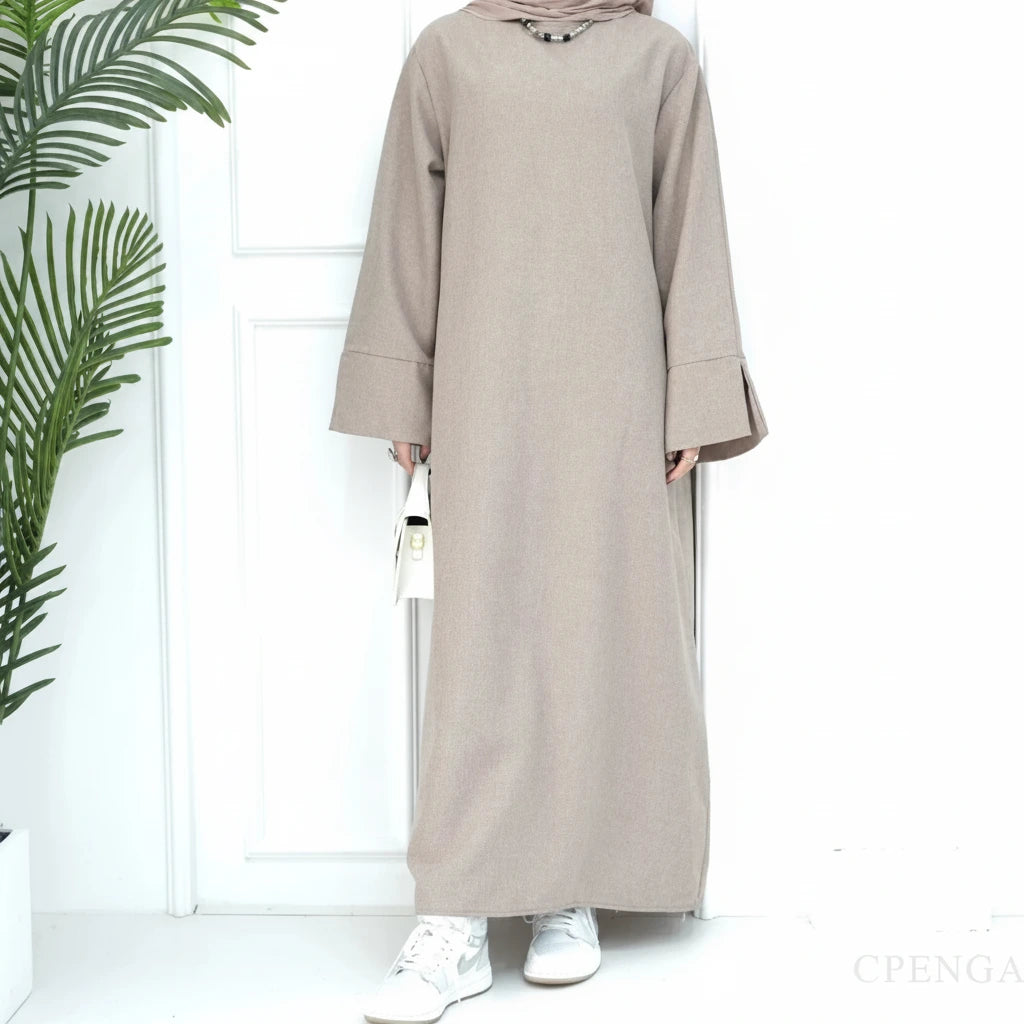 Women's Dubai Abaya – Loose Elegant Closed Modest Dress