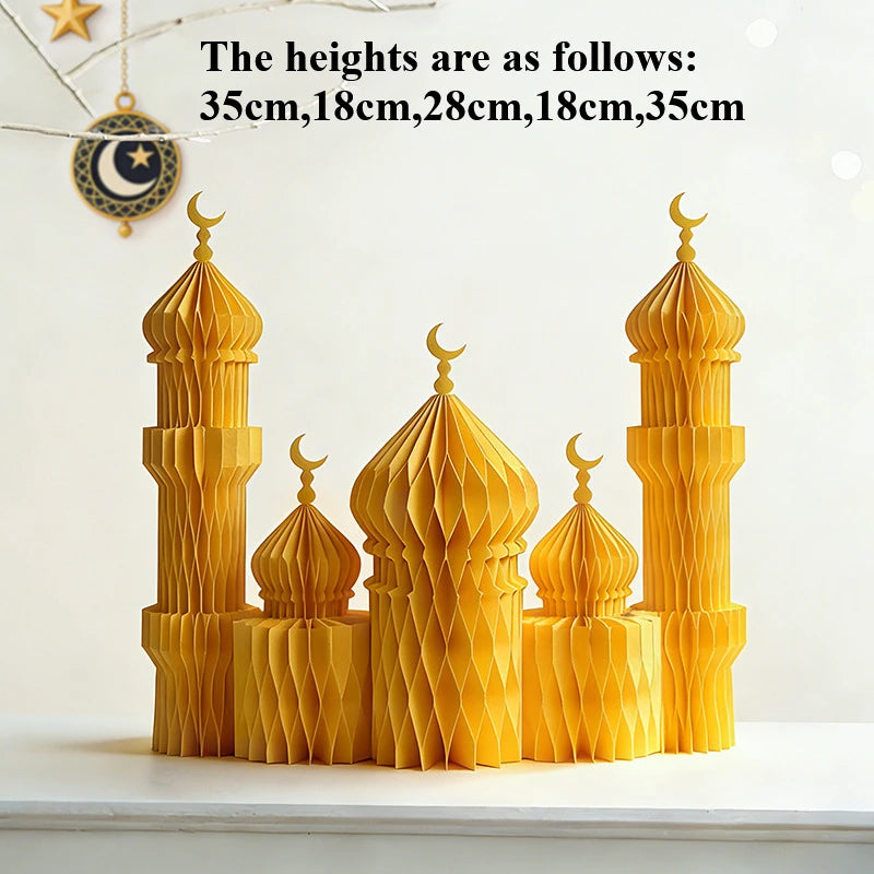 Ramadan Honeycomb Ornaments - DIY Paper Eid Decoration Set