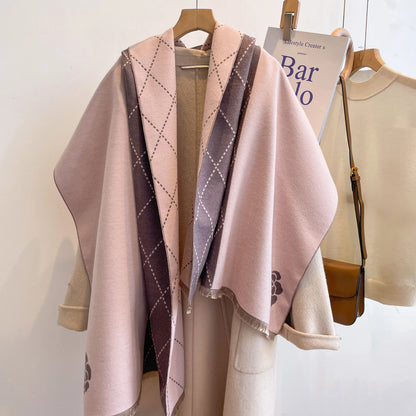 Luxury Plaid Winter Scarf & Shawl for Women | Thick Pashmina Hijab Wrap | 5 Colors
