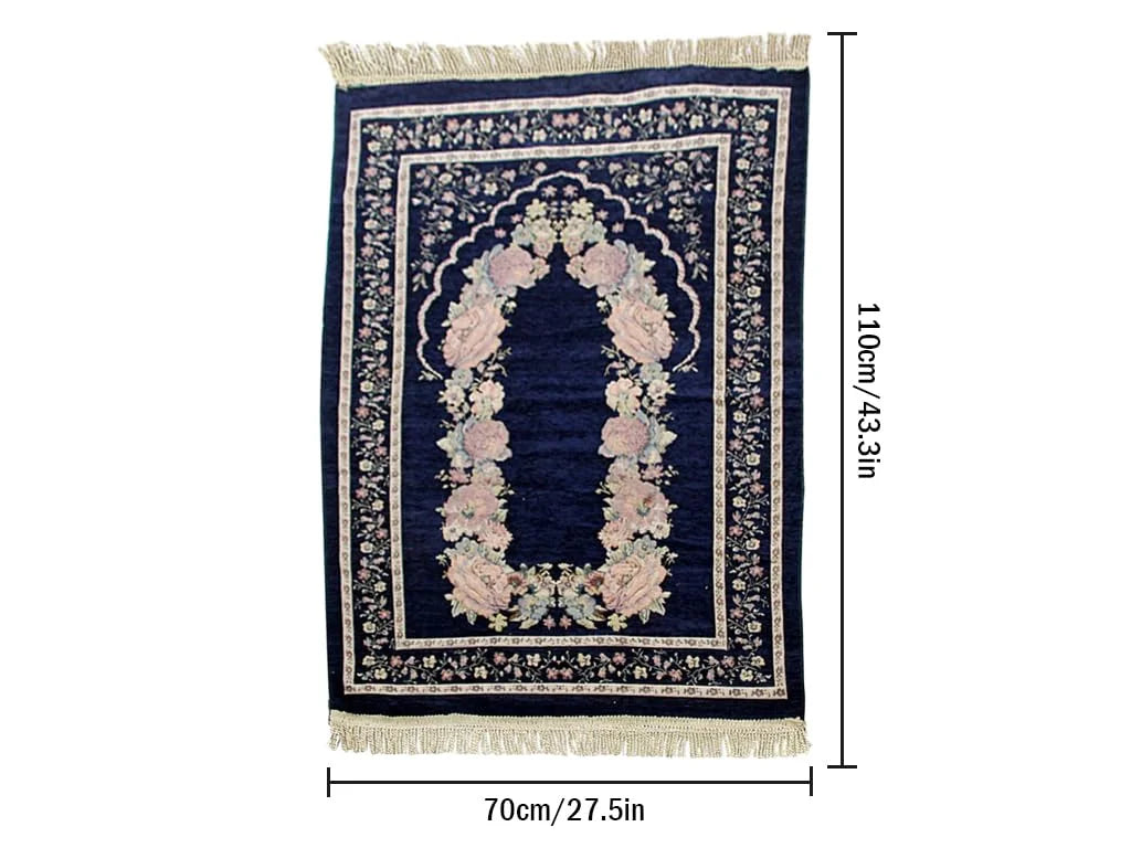Soft Islamic Prayer Mat | Comfortable Muslim Prayer Rug for Daily Worship & Ramadan