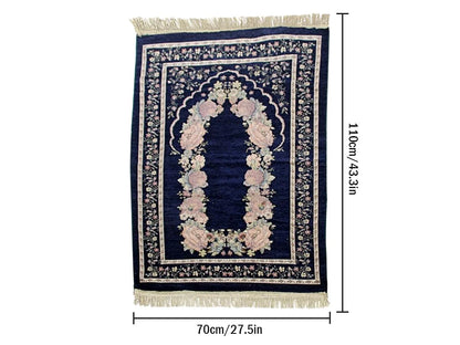 Soft Islamic Prayer Mat | Comfortable Muslim Prayer Rug for Daily Worship & Ramadan