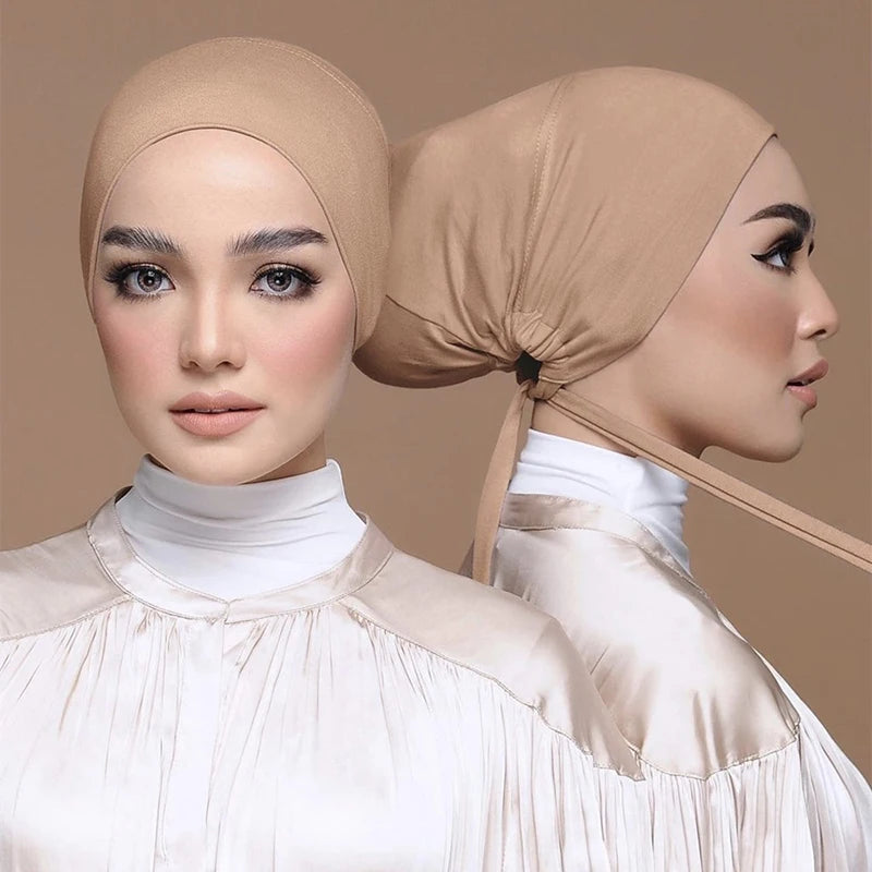Soft Modal Inner Hijab Cap – Islamic Underscarf Bonnet (24 Colors)