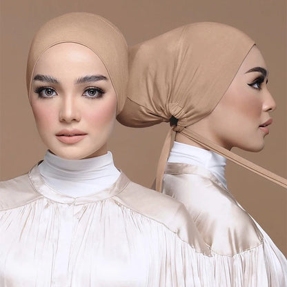 Soft Modal Inner Hijab Cap – Islamic Underscarf Bonnet (24 Colors)