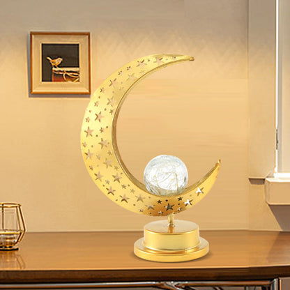 LED Ramadan Decorative Night Light - Wrought Iron Eid Table Lamp