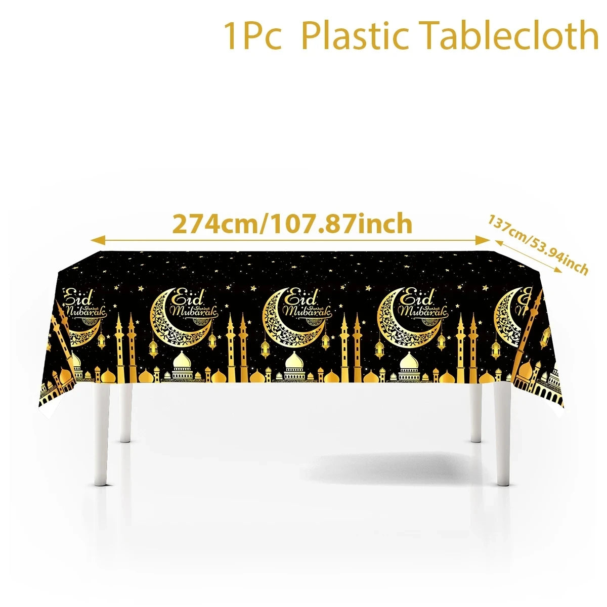 Ramadan Table Runner – Islamic Home & Party Decoration