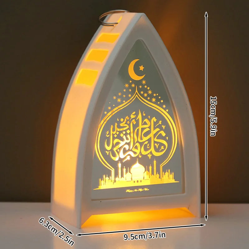 Ramadan LED Candle Lantern – Islamic Flameless Night Light for Eid & Home Decor | 9 Designs