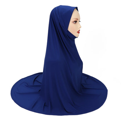 Women's XL Instant Hijab Scarf – Oversized Woven Polyester, 18 Colors