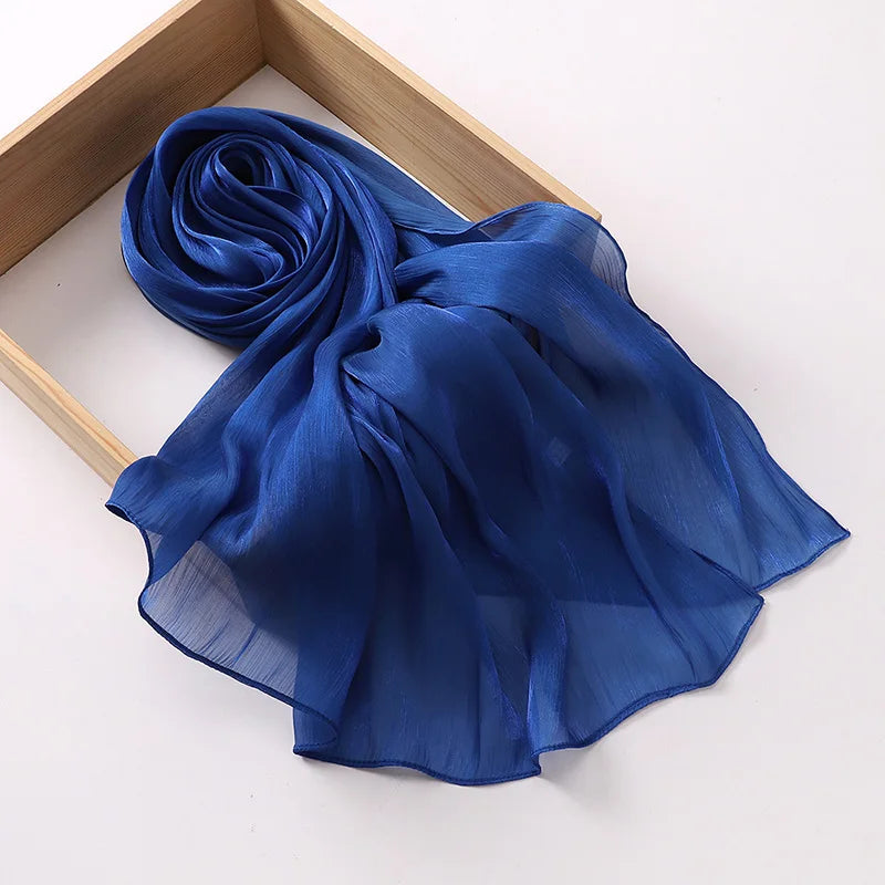Premium Chiffon Hijab Scarf for Women | Soft Long Veil & Shawl | 20 Colors
