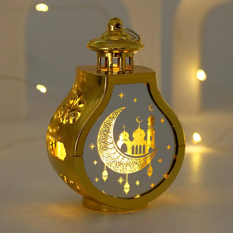 Ramadan LED Candle Lantern – Islamic Flameless Night Light for Eid & Home Decor | 9 Designs