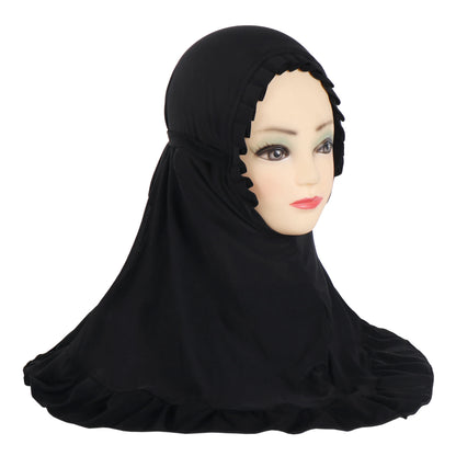 Girls Pull-On Amira Hijab – Ages 3–6, Soft Stretch Jersey, 11 Colors
