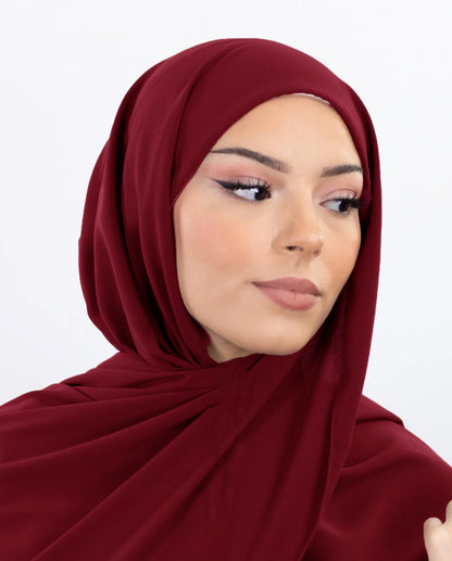 Women's Pin-Free Instant Chiffon Hijab – 72×175cm, 8 Colors