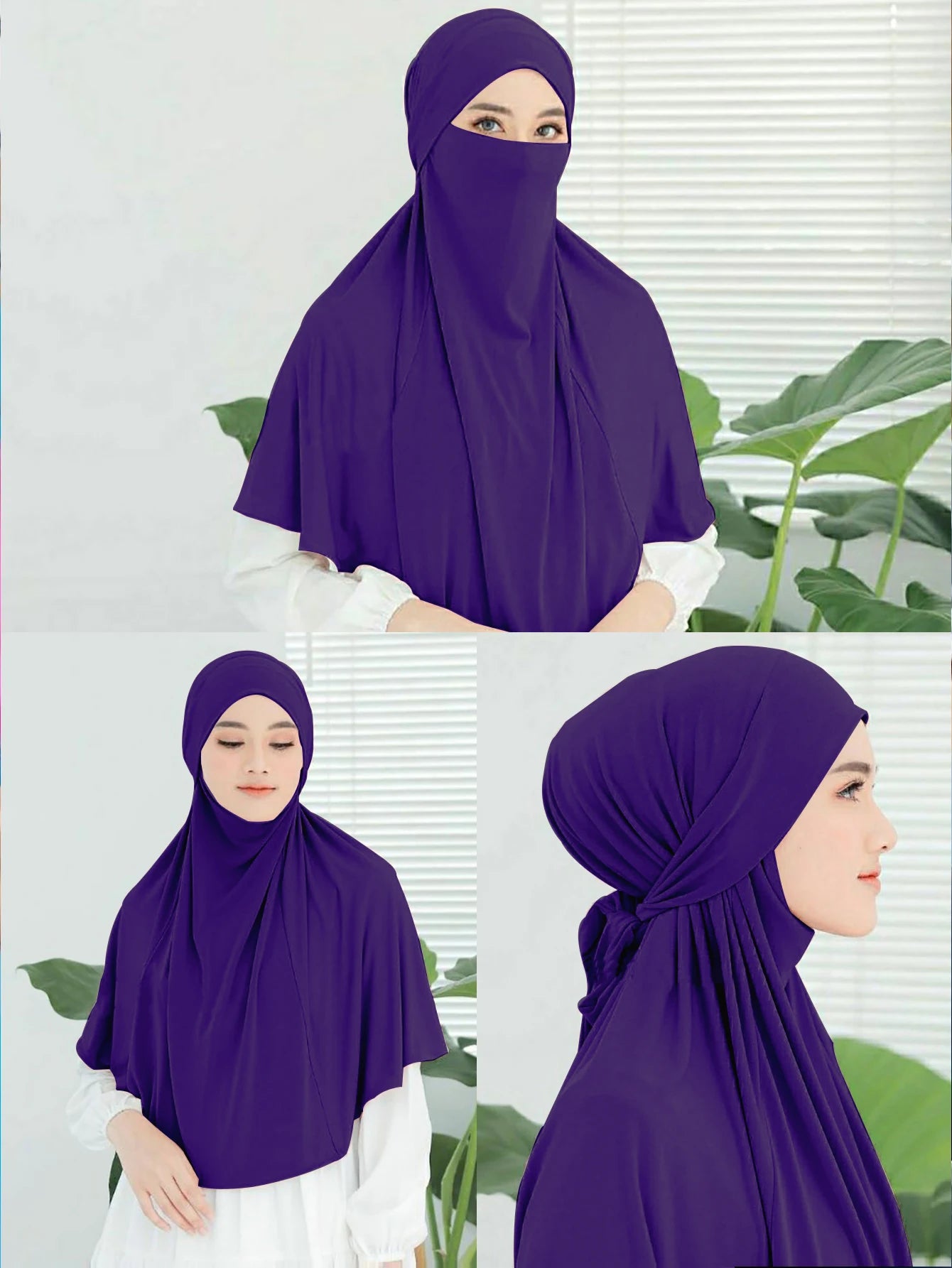 Plain Instant Turban Hijab – Large Headband Muslim Headscarf for Women | 11 Colors