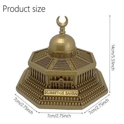 Gold-Plated Dome of the Rock Replica – Islamic Table Decor Ornament